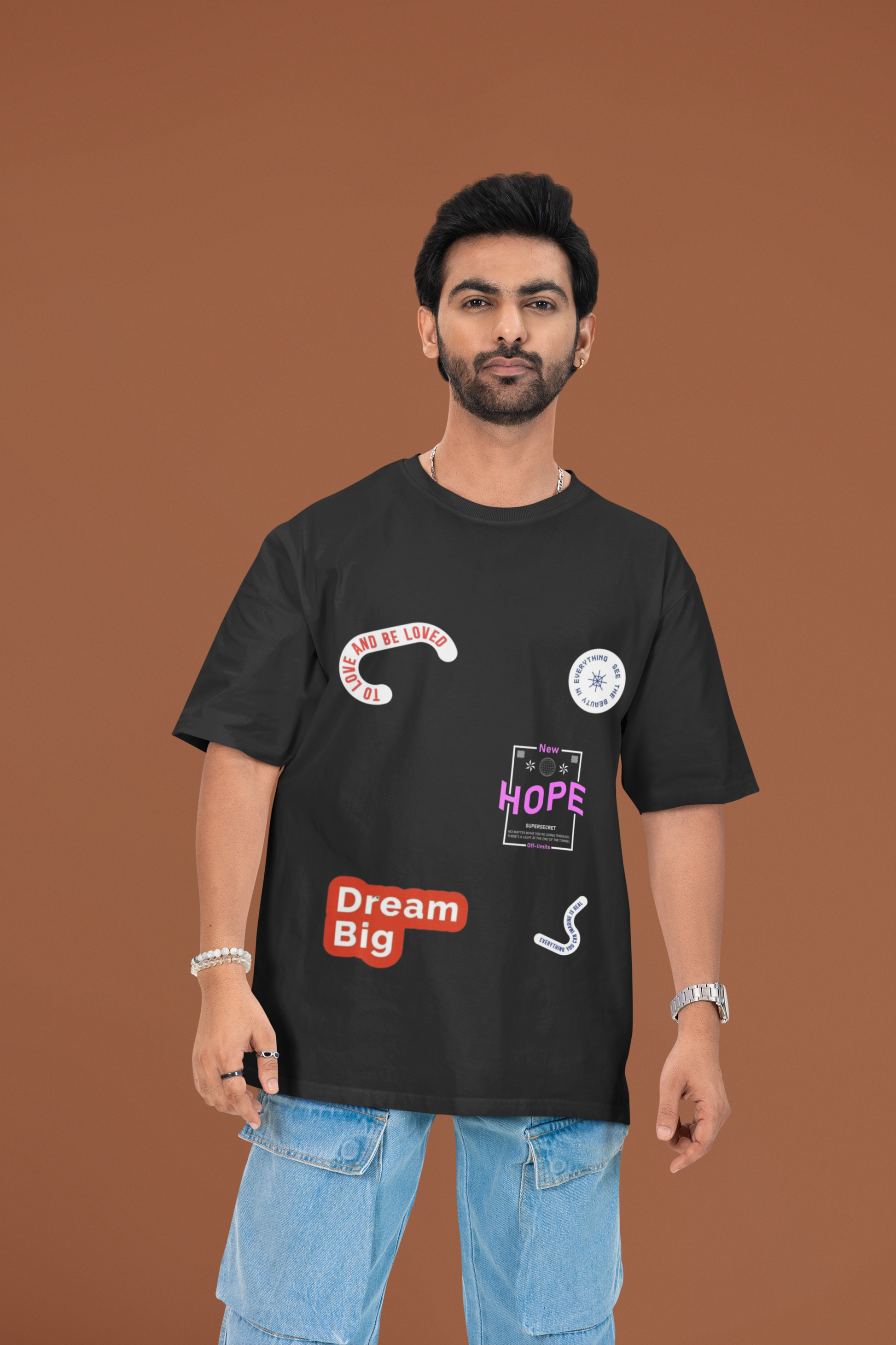 Sticker oversized T-shirt